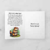 Carte Joyeuse Journée de la marmotte | Tradition expliqu (Intérieur)