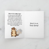 Carte Joyeuse Journée de la marmotte | Tradition expliqu (Intérieur)