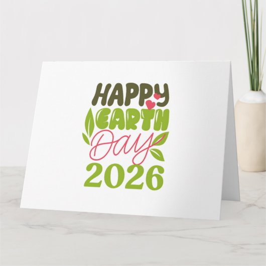 Carte Joyeuse Journée de la Terre 2026 (Devant)