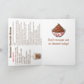 Carte Joyeuse Journée de Mousse au Chocolat | 3 avril | (Intérieur)