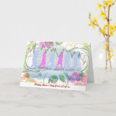 Carte Joyeuse Journée des Boss avec de nous tous (Fleur jaune)