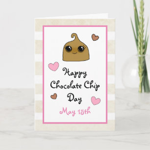 Carte Joyeuse journée des cookies au chocolat Fêtes drôl
