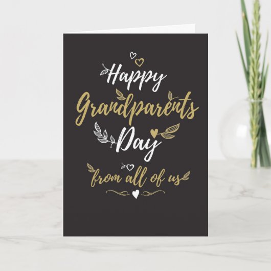 Carte Joyeuse Journée des grands-parents de tous les gra (Devant)