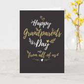 Carte Joyeuse Journée des grands-parents de tous les gra (Fleur jaune)