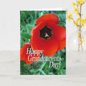 Carte Joyeuse Journée des grands-parents - Fleurs de pav (Fleur jaune)