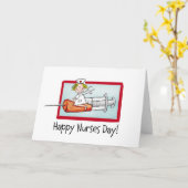 Carte Joyeuse journée des infirmières (Fleur jaune)