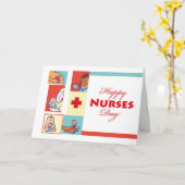 Carte Joyeuse journée des infirmières, des infirmières e (Fleur jaune)