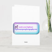 Carte Joyeuse journée des infirmières Iris pourpres et t (Dos)