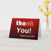 Carte Joyeuse journée des infirmières personnalisable (Fleur jaune)