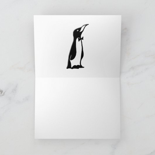 Carte Joyeuse journée des pingouins (Intérieur)