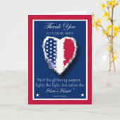 Carte Joyeuse Journée des vétérans pour la tante, le coe (Fleur jaune)