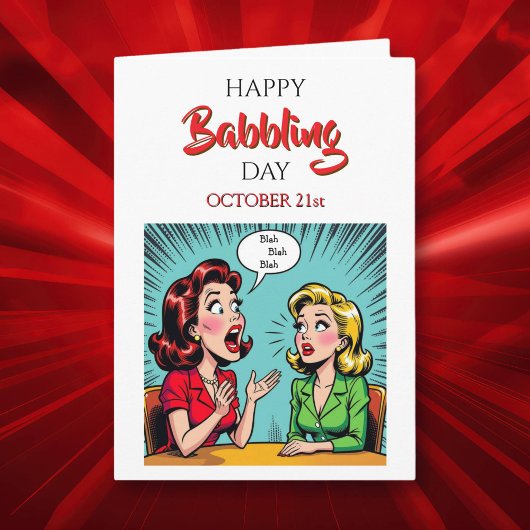 Carte Joyeuse Journée du Babil | 21 octobre