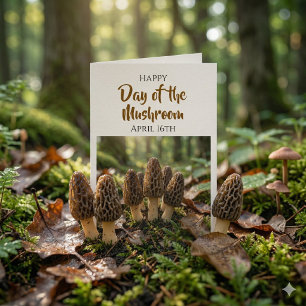 Carte Joyeuse Journée du Champignon ! 16 avril