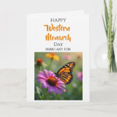 Carte Joyeuse Journée du papillon monarque occidental | (Devant)