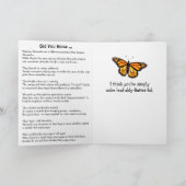 Carte Joyeuse Journée du papillon monarque occidental | (Intérieur)