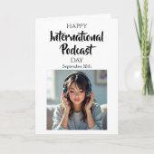 Carte Joyeuse Journée Internationale du Podcast ! 30 sep (Devant)