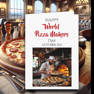 Carte Joyeuse Journée mondiale des pizzaïolos   25 octob