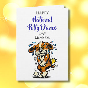 Carte Joyeuse Journée nationale de la danse aux toilette