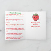 Carte Joyeuse Journée nationale de la fraise | 27 févrie (Intérieur)