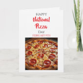 Carte Joyeuse Journée Nationale de la Pizza | 9 février (Devant)