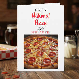 Carte Joyeuse Journée nationale de la pizza   9 février