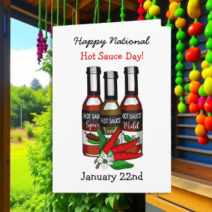 Carte Joyeuse Journée nationale de la sauce piquante   2