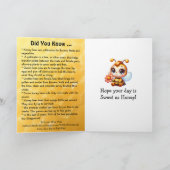 Carte Joyeuse Journée nationale de l'abeille à miel ! (Intérieur)