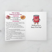 Carte Joyeuse Journée nationale de manger des canneberge (Intérieur)