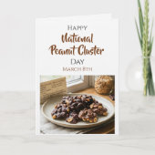 Carte Joyeuse Journée nationale des clusters de cacahuèt (Devant)