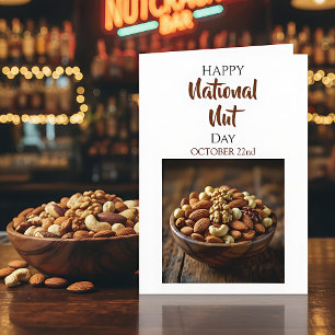 Carte Joyeuse Journée nationale des noix 22 octobre