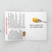 Carte Joyeuse Journée nationale des spaghetti | 4 janvie (Intérieur)