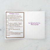 Carte Joyeuse Journée nationale du beurre de cacahuète e (Intérieur)