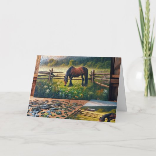 Carte Joyeuse Journée nationale du casse-tête (Devant)