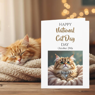 Carte Joyeuse Journée nationale du chat 29 octobre