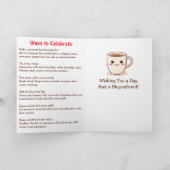 Carte Joyeuse Journée nationale du chocolat chaud | 31 j (Intérieur)