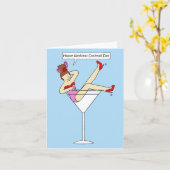 Carte Joyeuse Journée nationale du cocktail 24 mars (Fleur jaune)