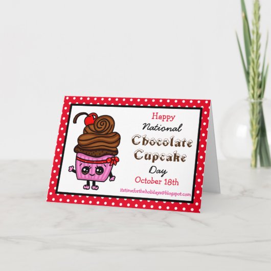 Carte Joyeuse Journée nationale du cupcake - 18 octobre (Devant)