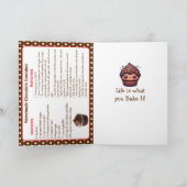 Carte Joyeuse Journée nationale du cupcake au chocolat (Intérieur)