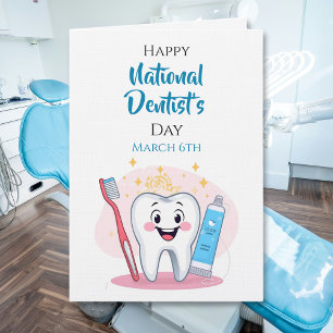 Carte Joyeuse Journée nationale du dentiste 6 mars