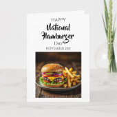 Carte Joyeuse Journée Nationale du Hamburger | 21 déc. (Devant)