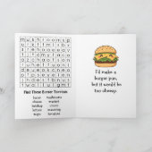 Carte Joyeuse Journée Nationale du Hamburger | 21 déc. (Intérieur)