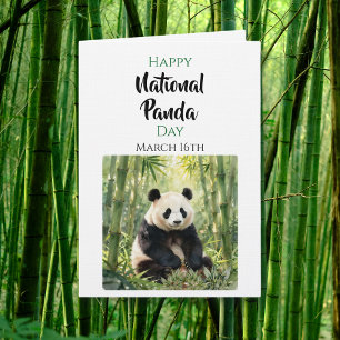Carte Joyeuse Journée nationale du panda   16 mars