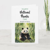 Carte Joyeuse Journée nationale du panda | 16 mars (Devant)