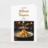Carte Joyeuse Journée nationale du tempura | 7 janvier (Devant)