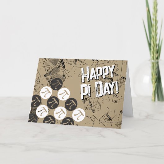 Carte Joyeuse Journée Pi (Devant)