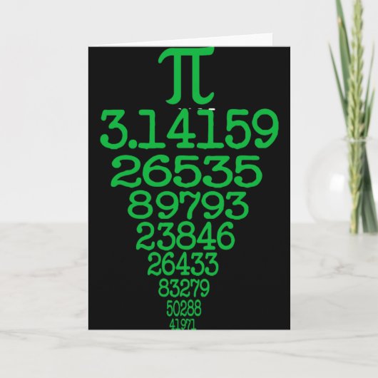 Carte Joyeuse Journée Pi (Devant)