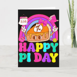 Carte Joyeuse journée Pi 3.14 Jour du gâteau pour enfant