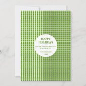 Carte Joyeuse Joyeuse Plaid Vert & Blanc (Devant)
