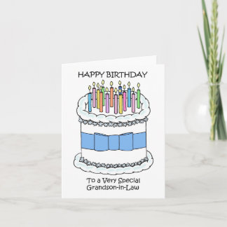 Carte Joyeuse loi sur le petit-fils d'anniversaire