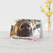 Carte Joyeuse maman d'anniversaire, celle que je regarde (Fleur jaune)